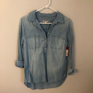 NWT Merona chambray top
